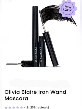 NEW Olivia Blaire Curling Iron Mascara Black 0.07 oz